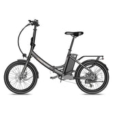 FAFREES F20 Light Folding City E-bike 20*1.95 Inch Tire 36V 250W Motor 25Km/h Max Speed 14.5Ah Battery Shimano 7-Speed Gear IPX4 Waterproof - Black